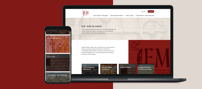 IMagem representativa do lançamento da plataforma de bases de dados do IEM - FCSH