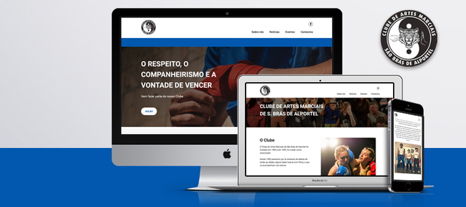 novo website by javali responsive design clube artes marciais sba