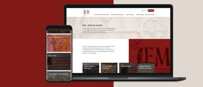 IMagem representativa do lançamento da plataforma de bases de dados do IEM - FCSH