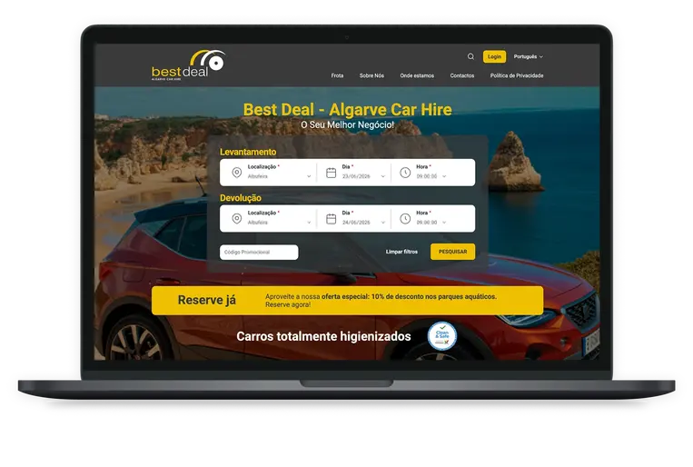 Pre- visualização Best Deal CHS página inicial